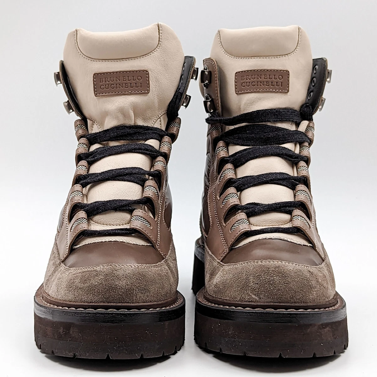 Brunello cucinelli combat boots top