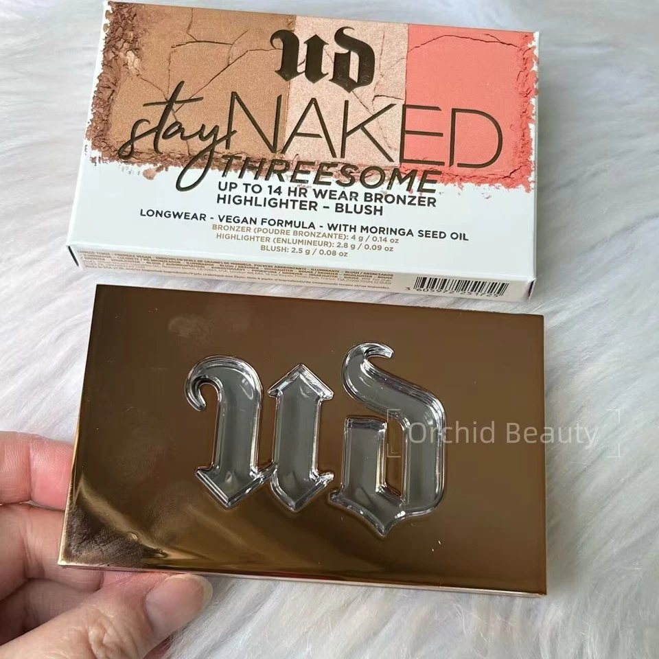 URBAN DECAY Stay Naked Threesome Blush Bronzer & Highlighter~RISE~RARE~New Boxed - Image 3 of 4
