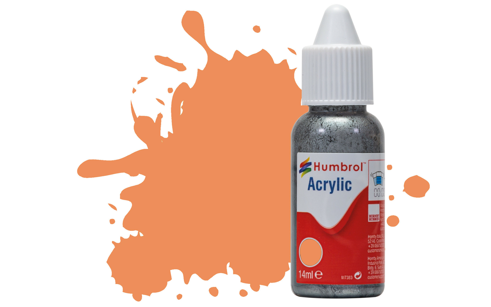 Humbrol DB0061 No.61 Flesh Matt 14ml Acrylic Paint Dropper Bottle