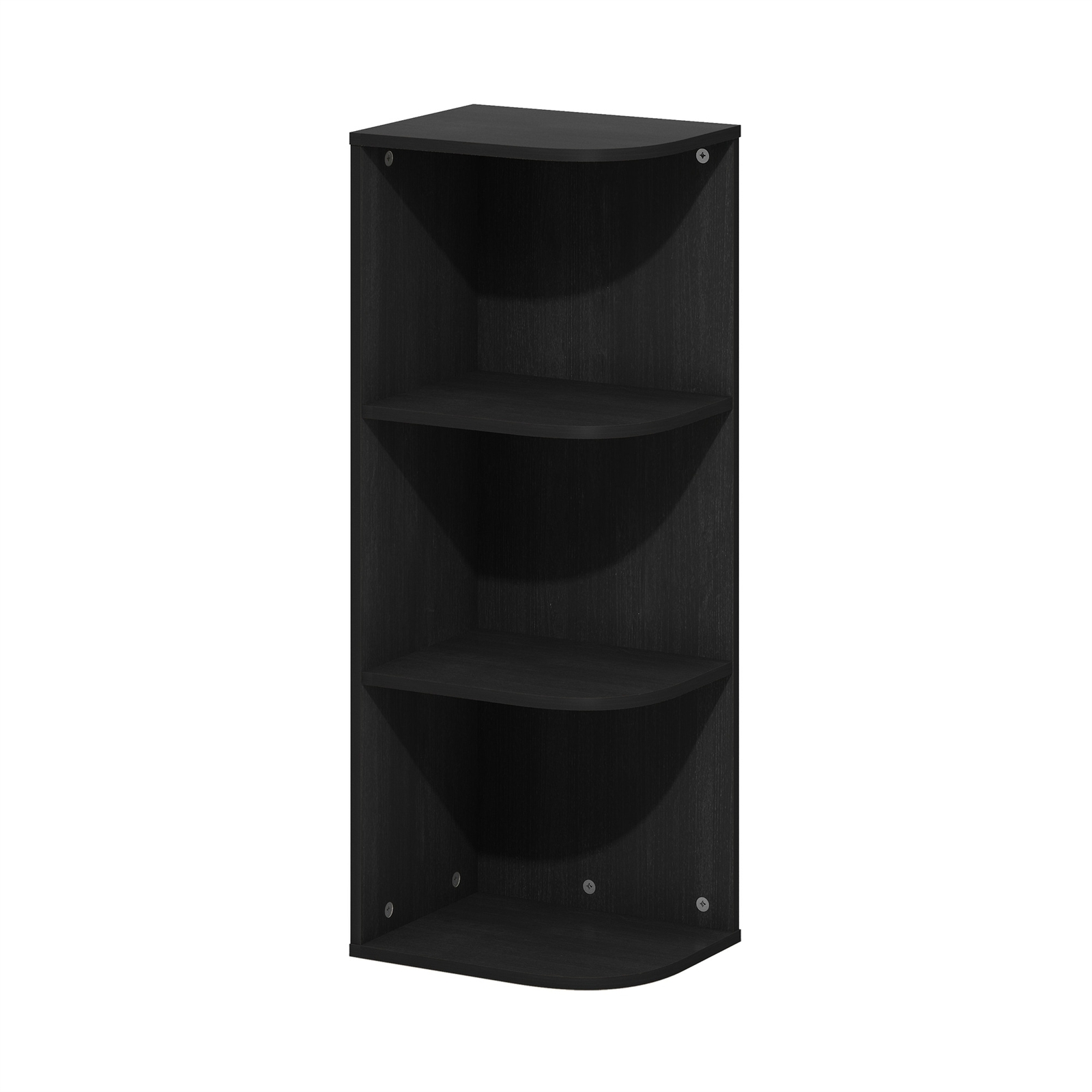 Furinno Pasir 3-Tier Corner Open Shelf Bookcase
