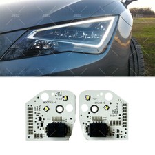 PARA 2013-2016 Seat Leon MK3 5F Cupra 5F0941475 Blanco DRL Placas LED 5F0941476