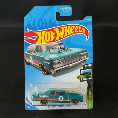 2019 Hot Wheels '64 Chevy Chevelle SS #62/250 [Turquoise] Speed Blur 10/10 new