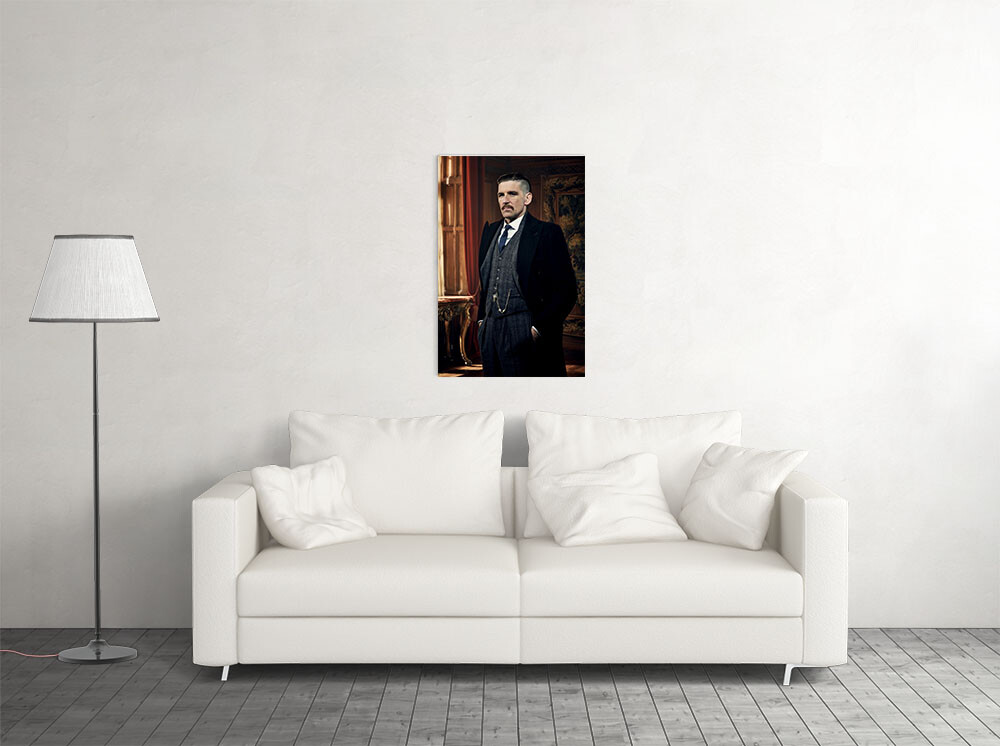 Peaky Blinders Affiche Sur Toile - Tommy Shelby & Cie En Grand Format 60x120 Cm, Décoration Murale Cinéma Sans Cadre