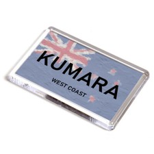 FRIDGE MAGNET - Kumara - West Coast - New Zealand Flag
