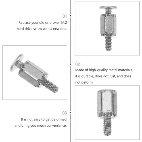 2 Pieces Hexagon Head Screws Motherboard Replacement Computer - Photo 11/12