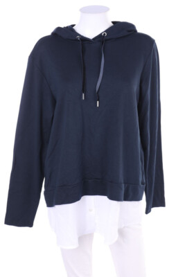 MORE & MORE Kapuzen-Pullover Hoodie Layer Look D 42 dunkelblau NEU