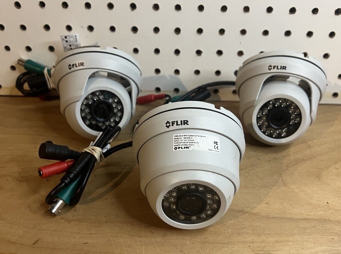 3 LOT Flir ME343S 2.1MP/ 3.6MM/ IP66/ Dome Multi MPX Eyeball Camera Night Vision