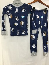 New Carter's Boys Yeti Pajama set Snug Fit Long Sleeve Pants Navy Blue U pick