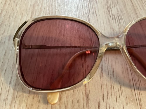 Vintage Sunglasses Eyeglasses Yellow Browm Ienses women’s - Picture 3 of 8