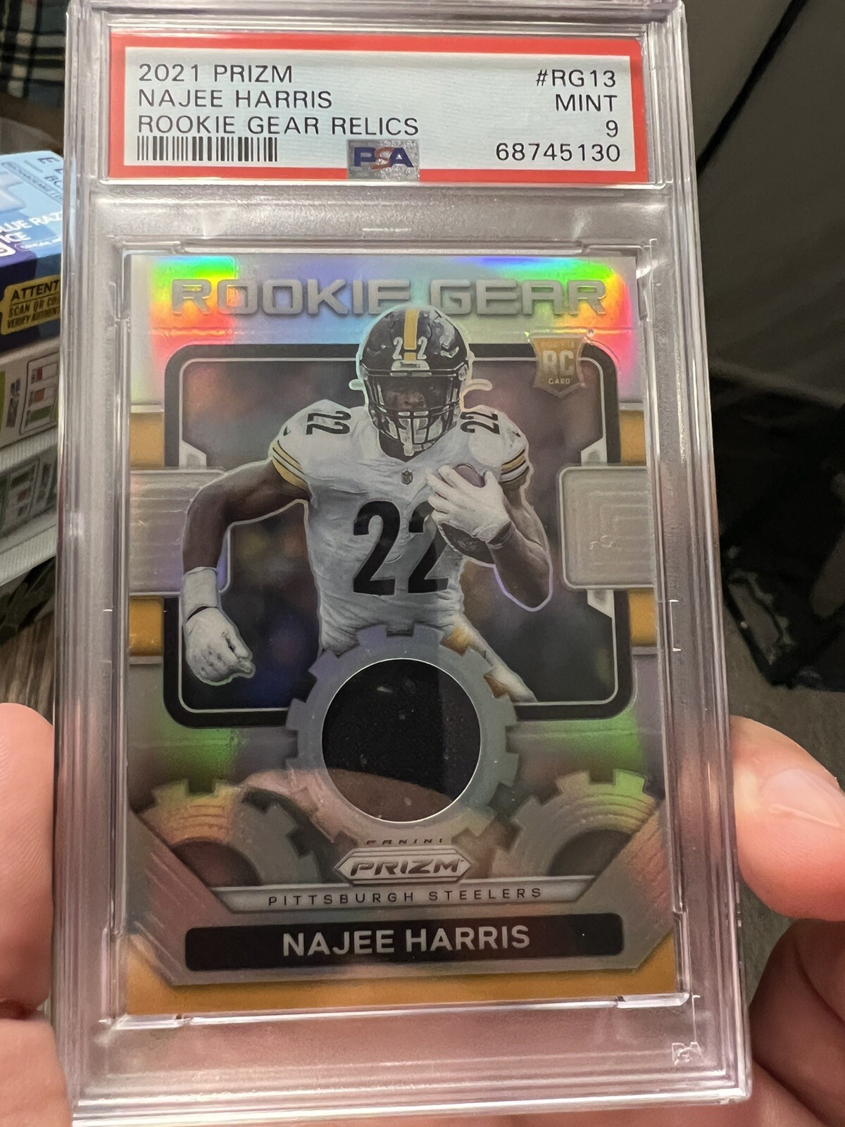 Najee Harris Panini Prizm Rookie Gear Relics #RG13 Base
