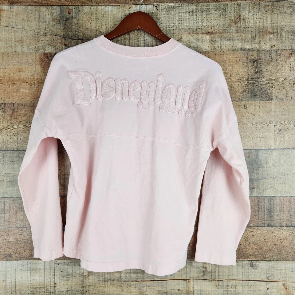 Disney Park Spirit Jersey Youth Sz XL Pink Glitter Sparkle Millennial Sweatshirt - Image 2 of 4