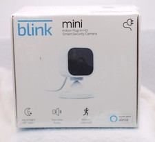 Blink Mini Indoor Plug-in 1080 HD Smart Security Camera Video New In Box Sealed