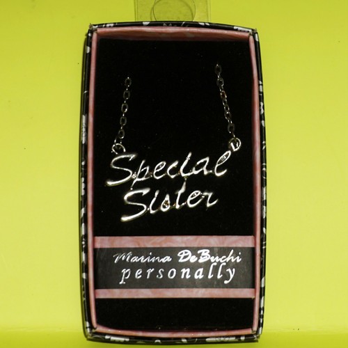 Name Necklace Marina DeBuchi Silver Plated Personalized Choose Name NWT JB - Picture 124 of 135