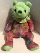 TY BEANIE BABY AUGUST BEAR WITH EMBRIODERED AUGUST EMBLEM  NO HANG TAG 