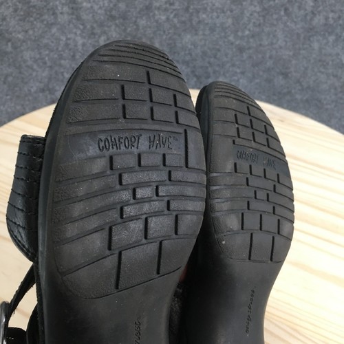 Sandali Easy Street donna 7 slide neri ecopelle slip on fibbia casual - Foto 13 di 17