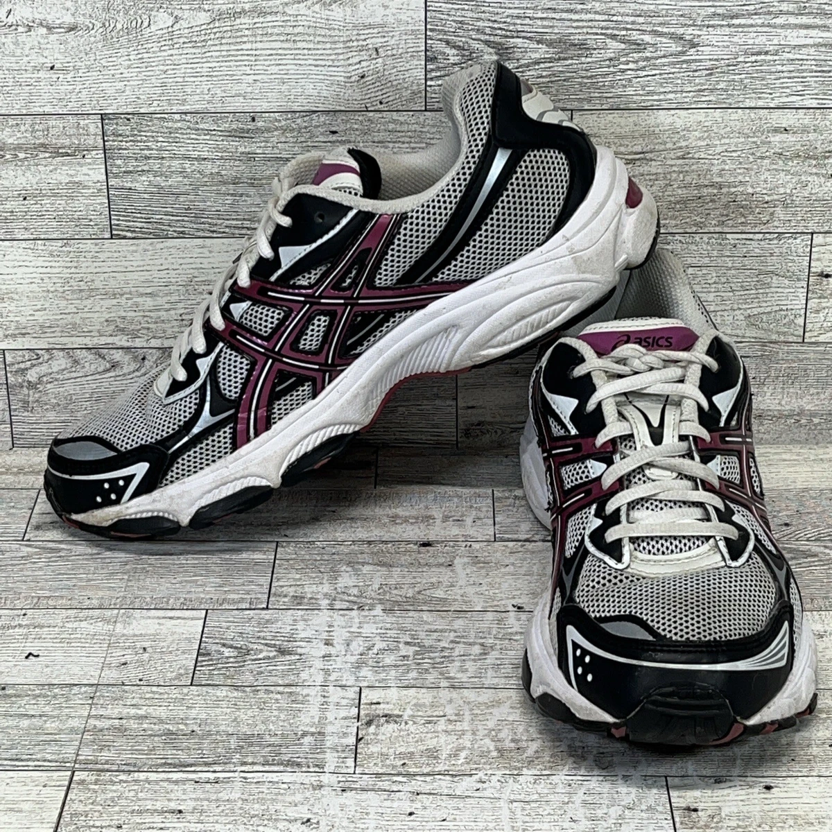 Asics Gel Galaxy 5 Running Shoes T281N White Purple Women Size 9