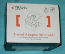 Universal Travel Plug Adapter Outlet Converter With 4 USB Power Charging Ports