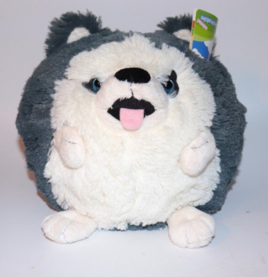 Squishable Husky Dog Plush Stuffed Toy 9'' Retired Adorable Soft 2014