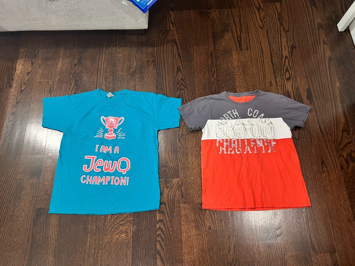 Lot of Boys Kids Gildan Blue Orange North Coast T-Shirts Size Large  12-14