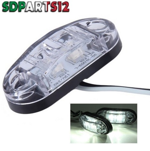 Luce ingombro a 2 Led, 12/24V Colore Bianco - Marchitiello 4x4