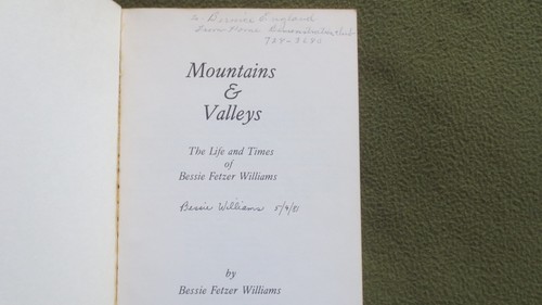 Mountains & Valleys SIGNED Bessie Fetzer Williams, Coffee County, Tennessee - Picture 2 of 7