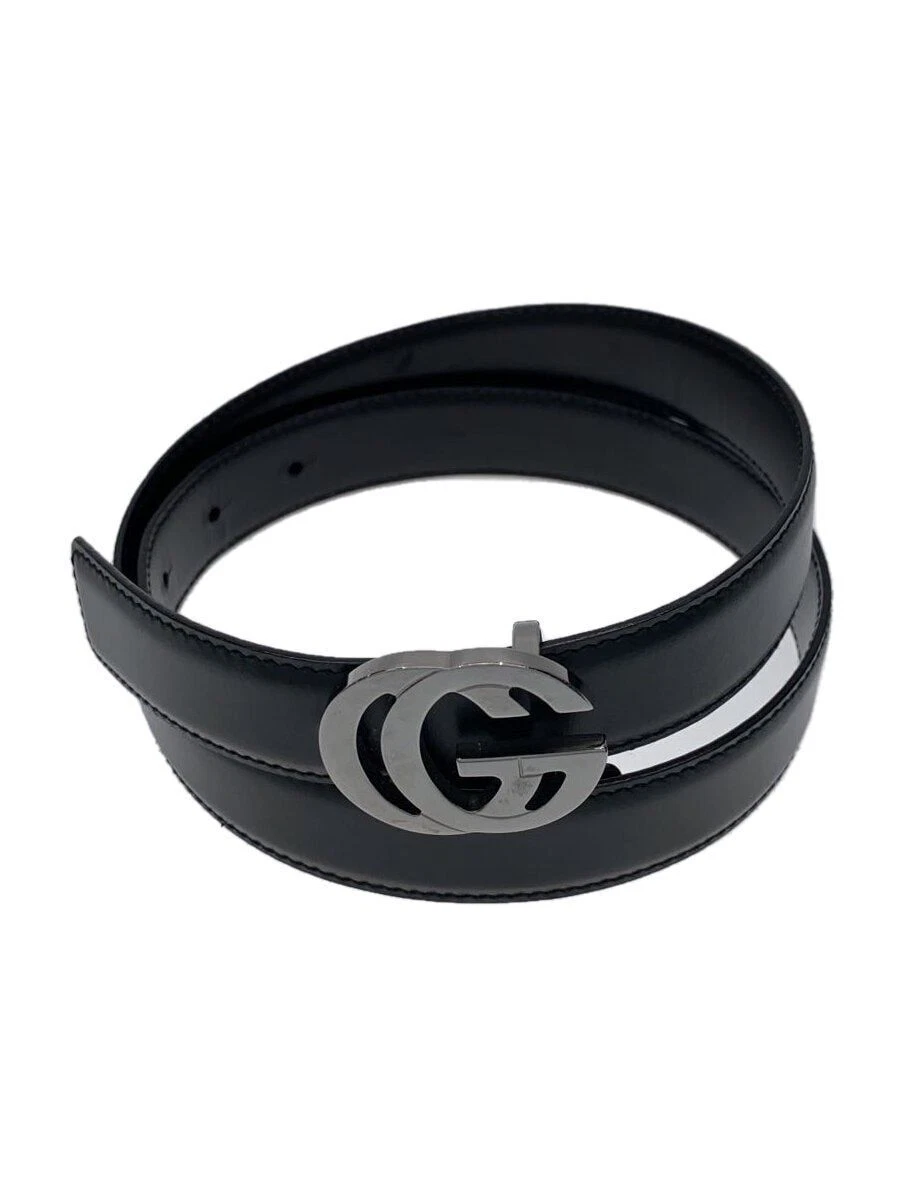 Ceinture GUCCI cuir noir uni femme 70 28 037 Occasion