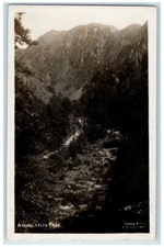 c1940's Aberglaslyn Pass View Snowdonia Wales RPPC Photo Unposted Postcard