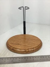 1/6 SCALE OAK & METAL DISPLAY STAND FOR 12” TALL FIGURE DRAGON DID 21ST CENTURY