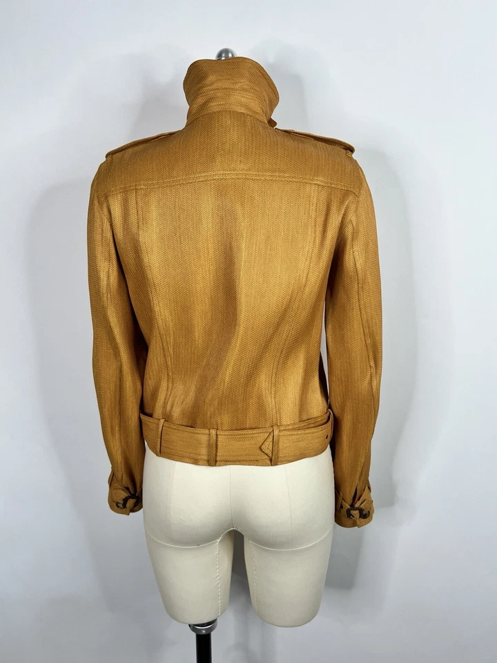 Chaqueta Militar Amarilla John Galliano SS2000 FR42 US8 De Colección Foto 3 de 4