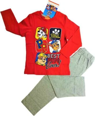 NICKELODEON PAW PATROL Schlafanzug Jungen Gr. 98-116 Pyjama lang Pyjamaset 2-teilig