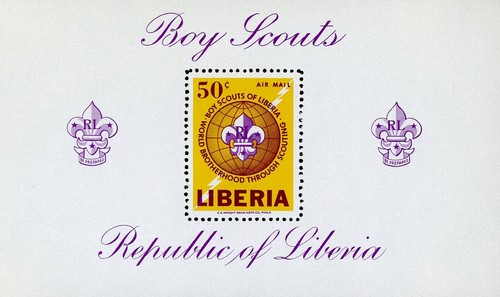 Liberia C165 Souvenir Sheet Boy Scouts MNH