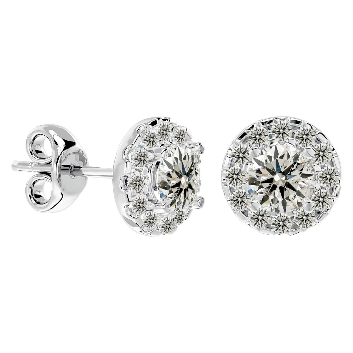 14 karat on sale white gold earrings