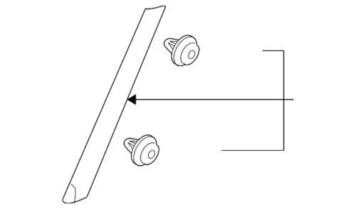 Genuine Land-Rover Pillar Molding LR046853