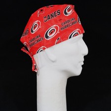 Carolina Hurricanes Theme Scrub Hat