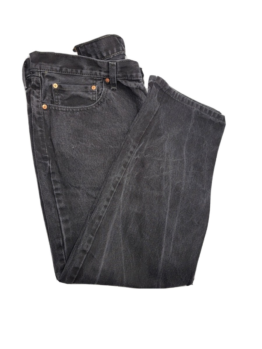 LEVI’S 550 w38l30 black denim Levi Strauss & Co. 550 Relaxed Fit Black Jeans W38 L30 100