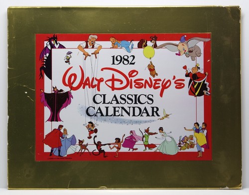 1982 Walt Disney's Classics Calendar - artwork from 12 animated films - Picture 15 of 18