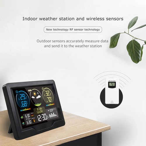 Wireless Weather Station Indoor/Outdoor Thermometer Digital Clock Humidity Date - Picture 3 of 17