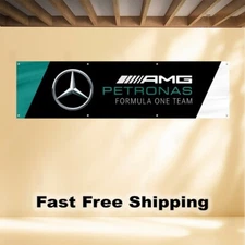 MERCEDES BENZ AMG 2'X8' BANNER FLAG SIGN FORMULA ONE RACING TEAM F1