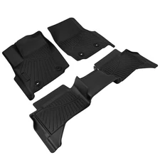 Floor Mats for Toyota Tacoma 2024 2025 Auto Tran 1st&2nd Row Floor Liner Black