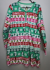 ELF Movie "Buddy" Girl's Christmas Holiday Sleepwear Nightgown Size Medium 8-10