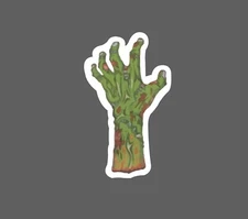 Zombie Hand Sticker Horror Waterproof Movie Scary Book Gift NEW