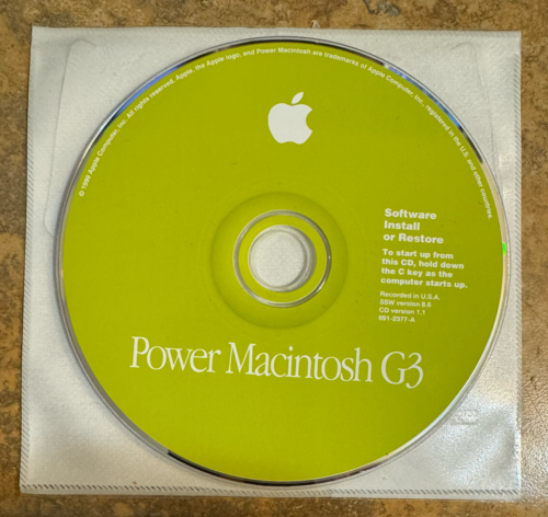 Apple Mac OS 8.6 Installations-CD BRANDNEU funktioniert mit mehreren Macs - Bild 1 von 2