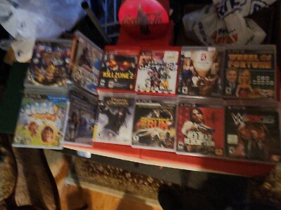 ps3 games lot Of 12 bundle W2k16, need for speed, red dead redemption, +More