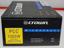Brand New Crown Pcc130sw Switchable Cardioid Condenser Recording Microphone