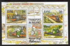 IRELAND 1995 MNH MS945 TRANSPORT: NARROW GUAGE RAILWAYS MINISHEET