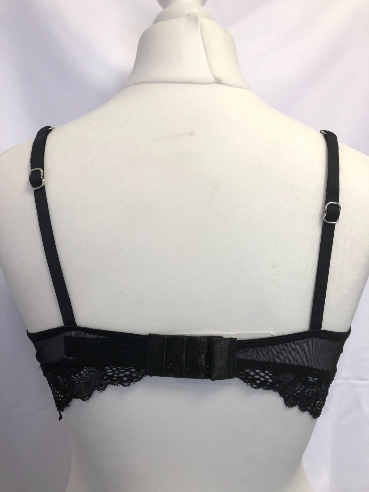 Primark Bralette S Black Floral Non Wired Non Padded BNWT image 4