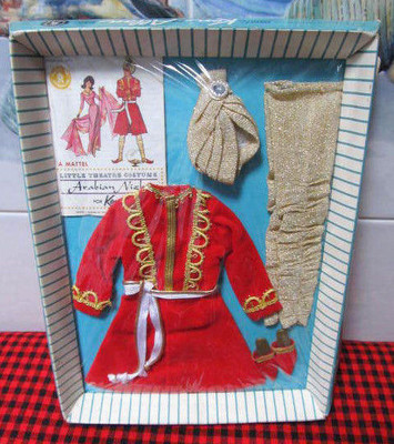 Vintage Lot Of Mattel Barbie Vêtements, 0874 Arabian Nights 1964-1966, 923 Coral Strapless