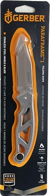 2 Gerber Paraframe 1 Frame Lock Knife Stainless Steel 2.9'' Blade2 31-003184 BN/S