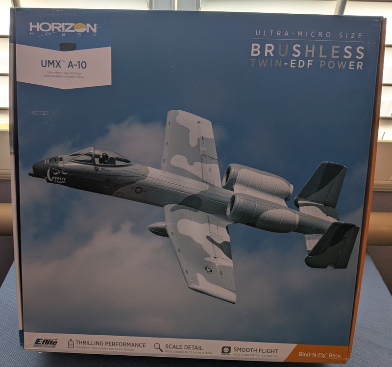 EFLITE UMX A-10 RC AIRPLANE BNF  USED (VERSION 1 GRAY) (DISC.) READ DESCRIPTION