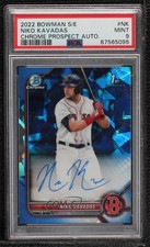 2022 Bowman Sapphire Edition Chrome Prospects Niko Kavadas PSA 9 MINT Auto 06bg